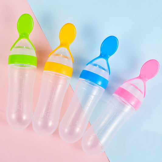 cuchara de silicona para bebés